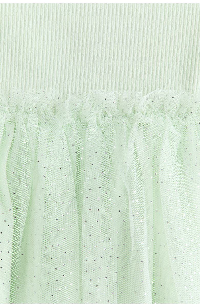 H&M Dress with tulle skirt, Alternate, color, Light Green