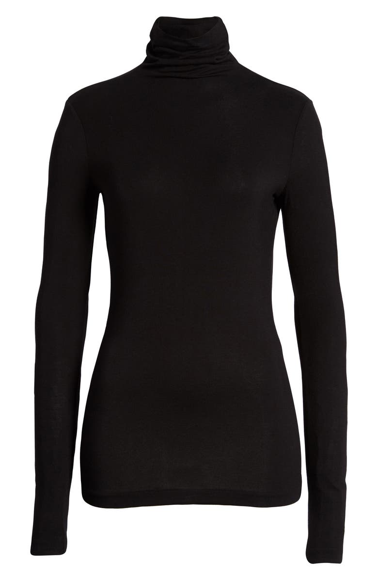 Anne Klein Jersey Turtleneck Top, Alternate, color, 