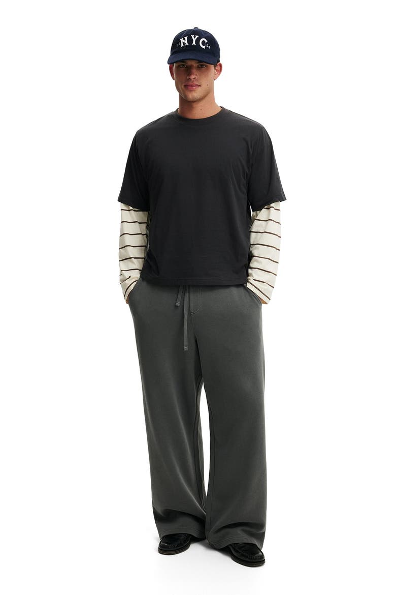 Men's Super Baggy Track Pant, Alternate, color, Slate Stone Wash
