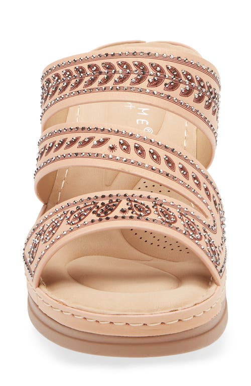 Extreme By Eddie Marc Embellished Wedge Sandal