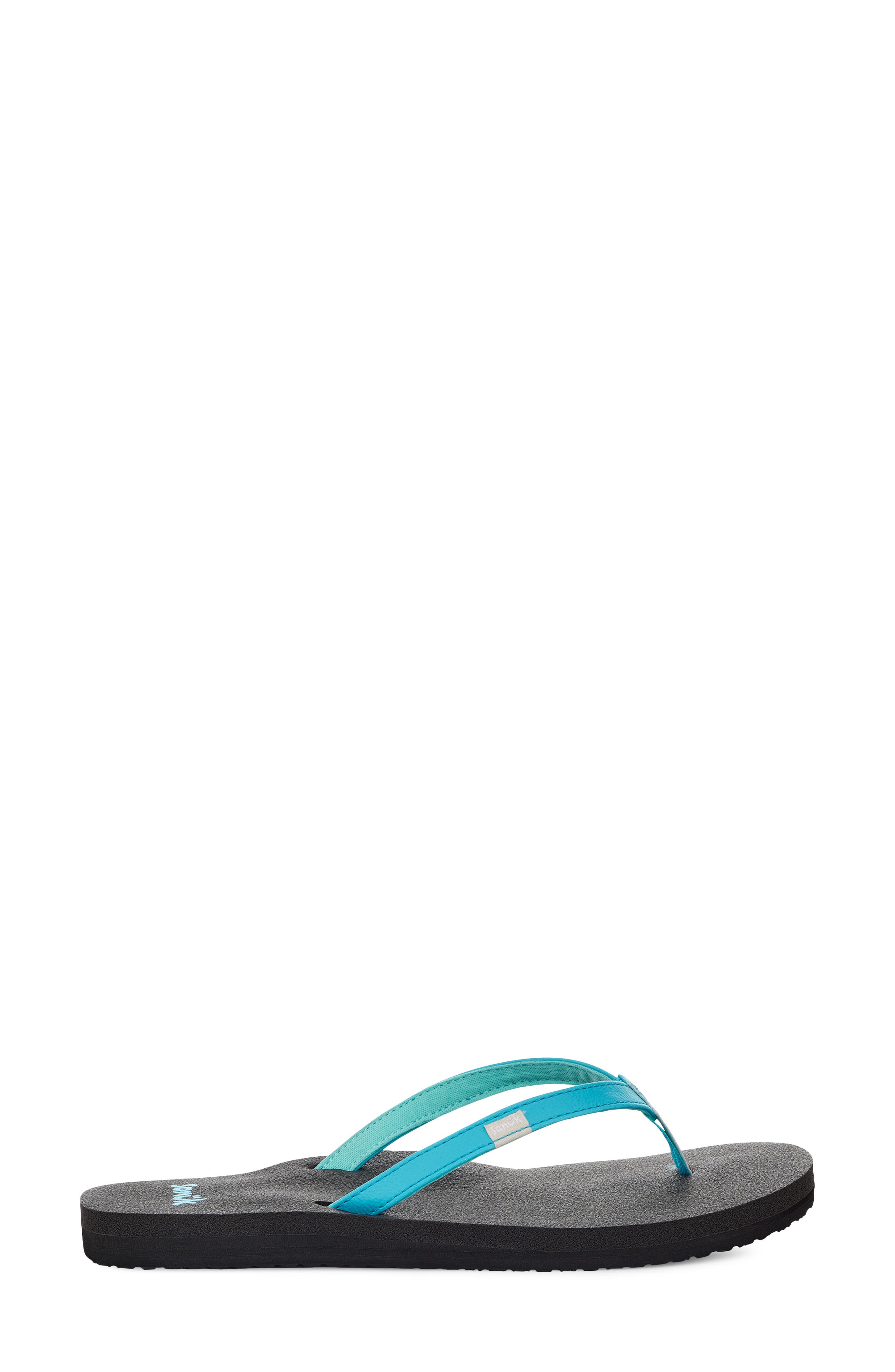 Sanuk 'Yoga Joy' Flip Flop, Alternate, color, Sc Blue