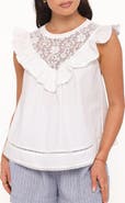 Petal & Pup Kiran Ruffle Poplin Top