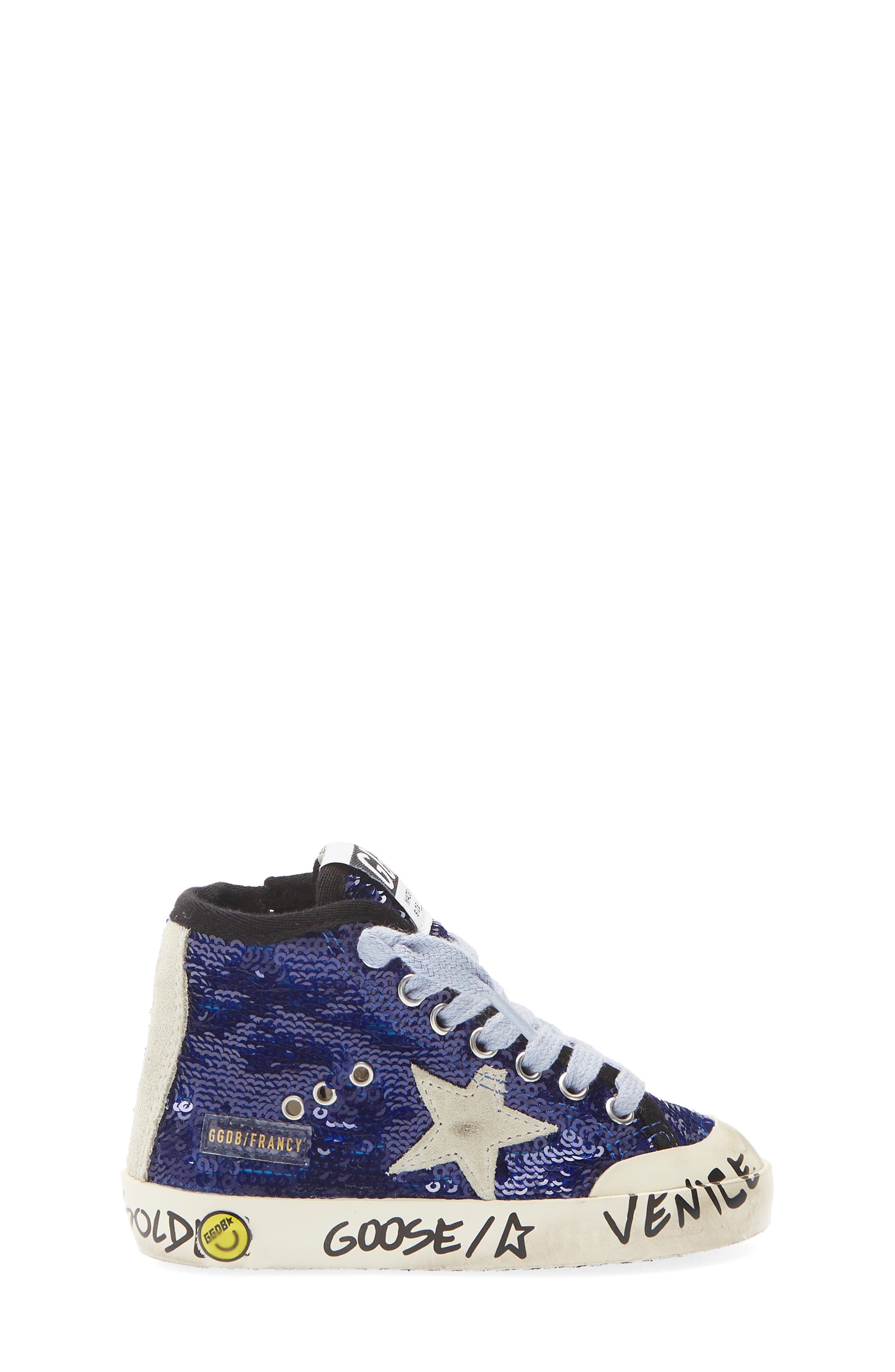 Kids' Francy Sequin High Top Sneaker, Alternate, color, BLUETTE/ ICE