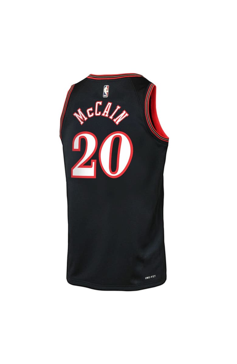 Nike Youth Nike Jared McCain Black Philadelphia 76ers Swingman Jersey - Classic Edition, Alternate, color, Black