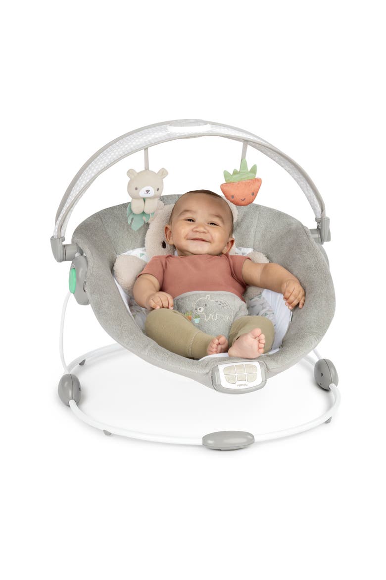 InLighten Baby Bouncer Seat with Light Up Toy Bar, Alternate, color, Nate