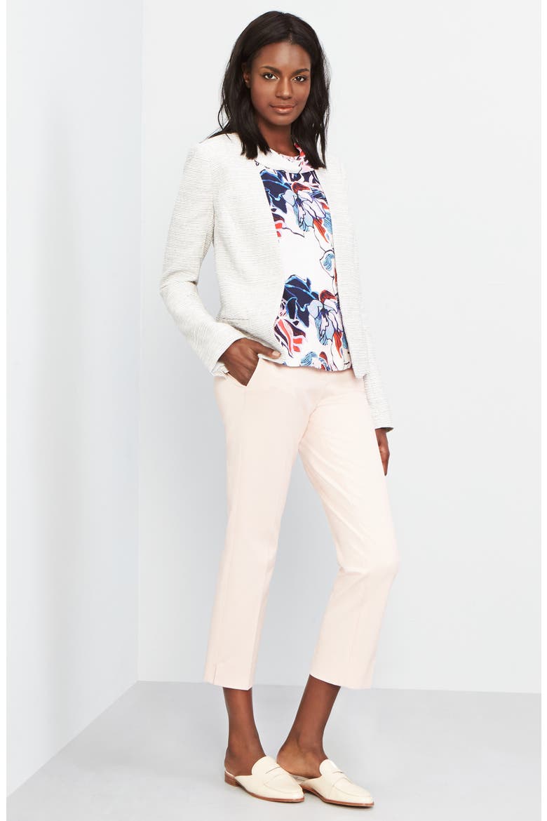 STRETCH COTTON PANT, Alternate, color, PINK PEACH