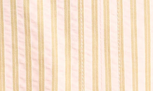 Max Studio Stripe Top In Blush