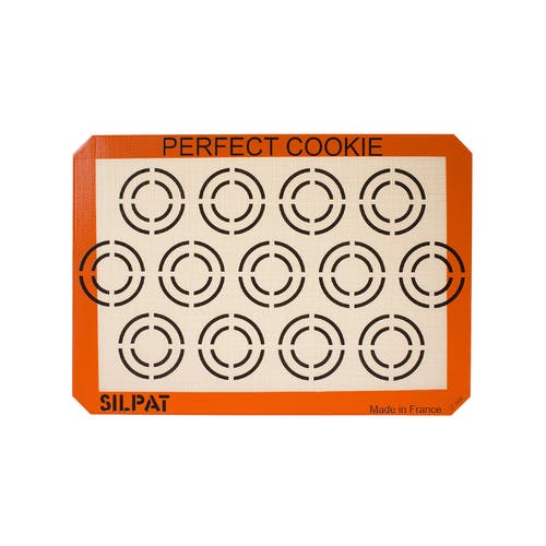Silpat Perfect Cookie Non-stick Silicone Baking Mat, 11-5/8" X 16-1/2" In Orange
