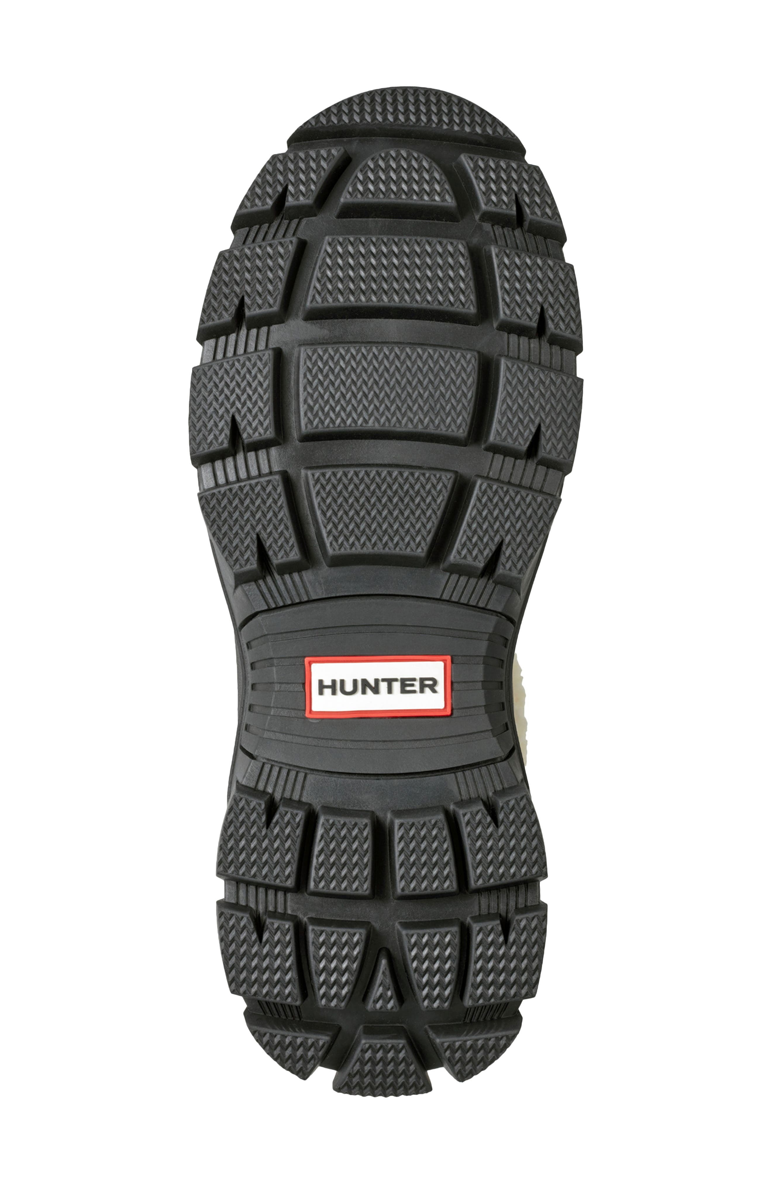 Hunter Esme Lug Sole Waterproof Snow Bootie, Alternate, color, Black 001