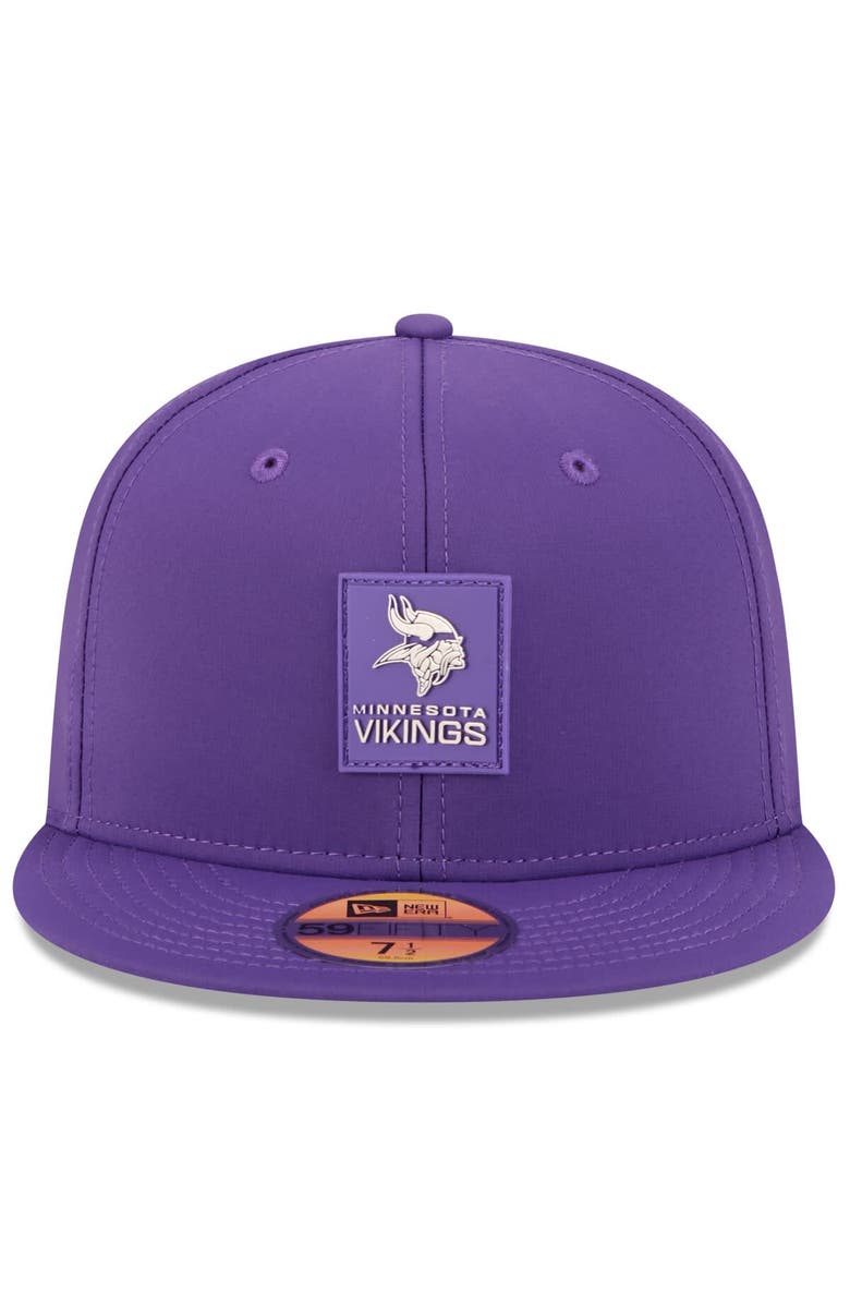 New Era Men's New Era Purple Minnesota Vikings 2025 Sideline  59FIFTY Fitted Hat, Alternate, color, Purple