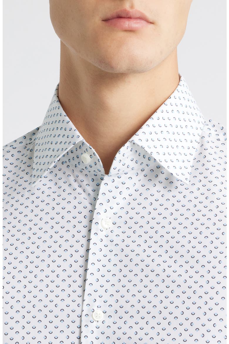 Hank Kent Slim Fit Stretch Cotton Dresss Shirt, Alternate, color, LIGHT/ PASTEL BLUE
