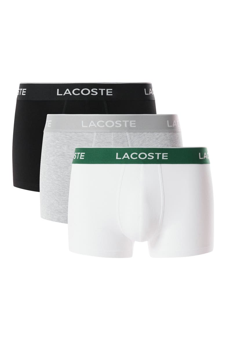 3-Pack Stretch Cotton Boxer Briefs, Main, color, BLACK/ WHITE/ SILVER CHINE
