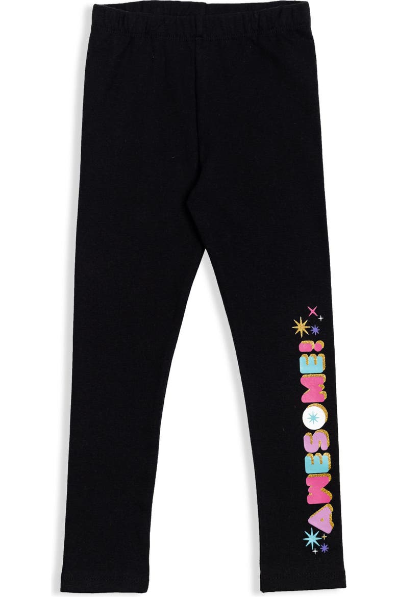 Fleece 2-Piece Hoodie and Leggings Set, Alternate, color, Lavender Black