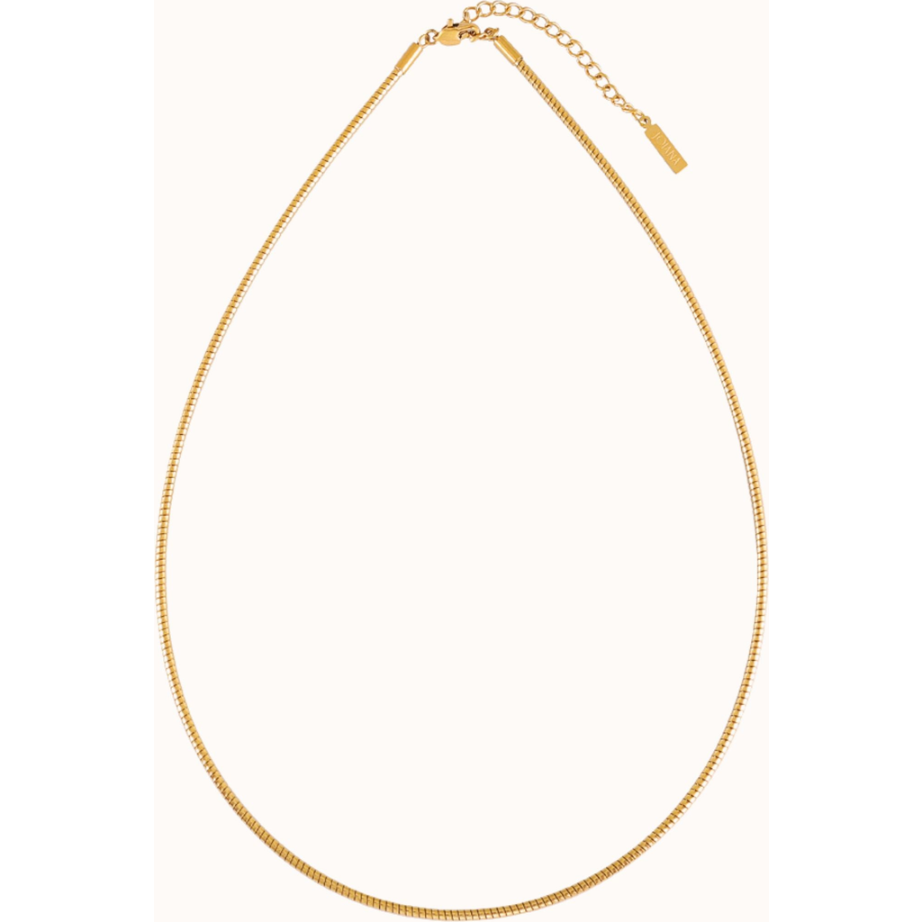 Joiana Jewelry Ribbed Choker Necklace In Gold