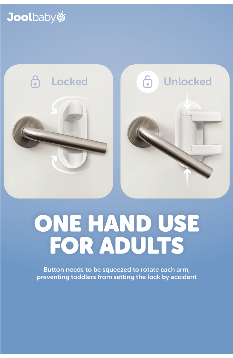 Jool Baby Door Lever Lock, Alternate, color,
