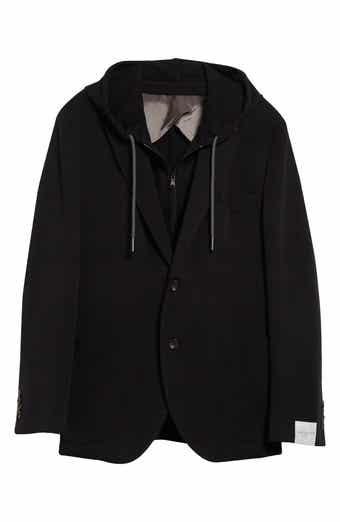 Jack Victor Wolsey Wool Sport Coat with Removable Zip Hoodie Bib