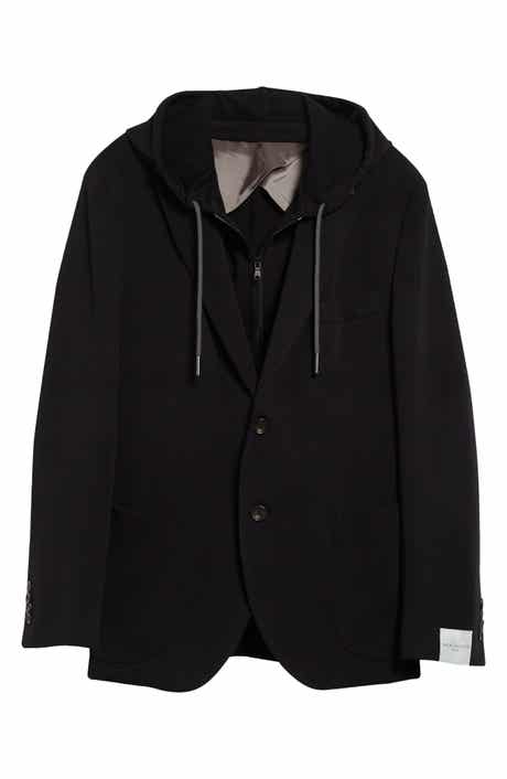 Jack Victor Wolsey Wool Sport Coat with Removable Zip Hoodie Bib