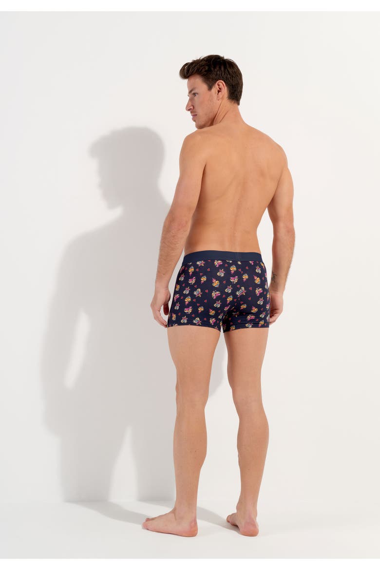 Love Story Boxer Briefs, Alternate, color, Navy Print