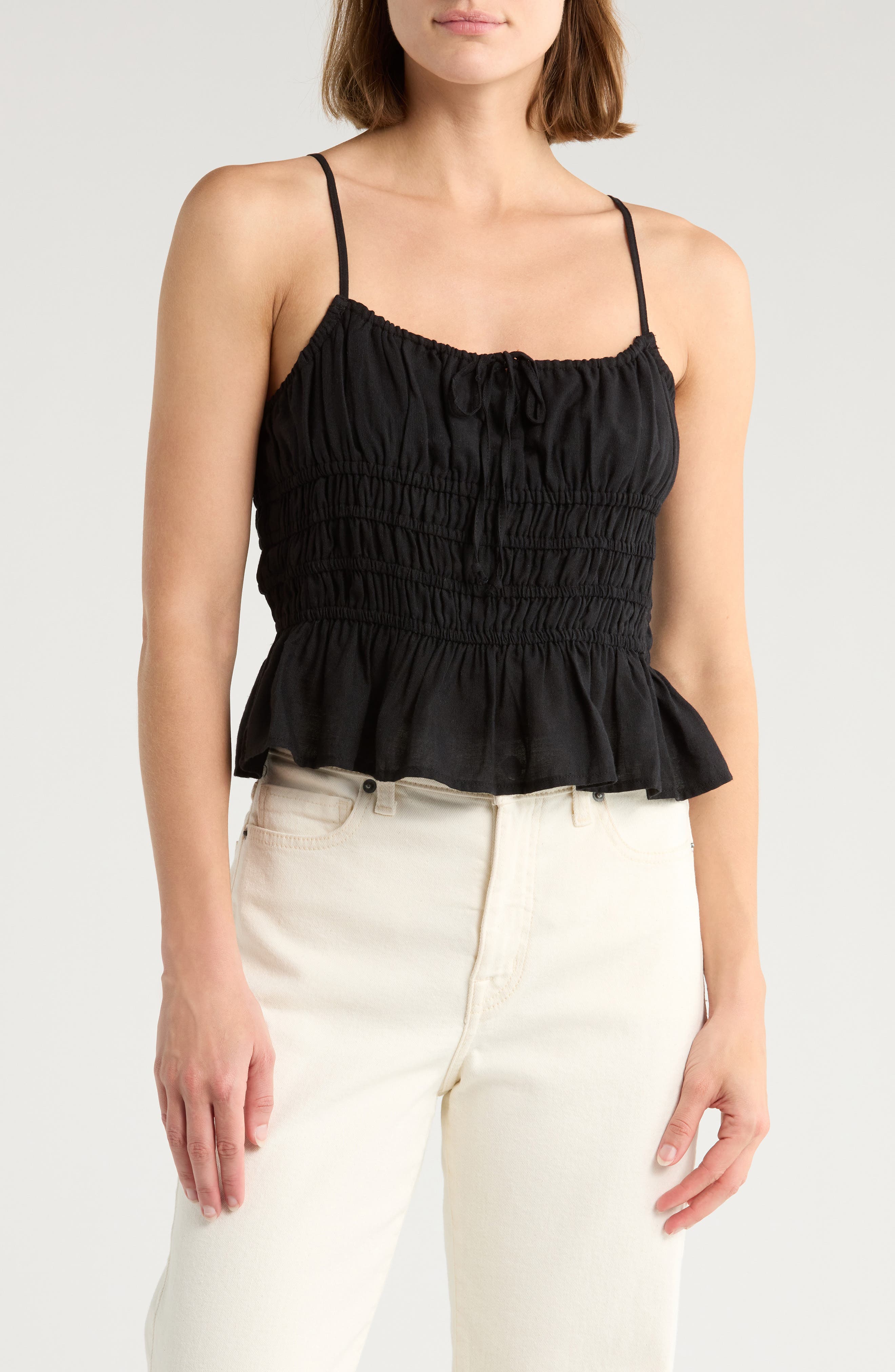 NSR Strappy Ruched Camisole (Women) | Nordstromrack