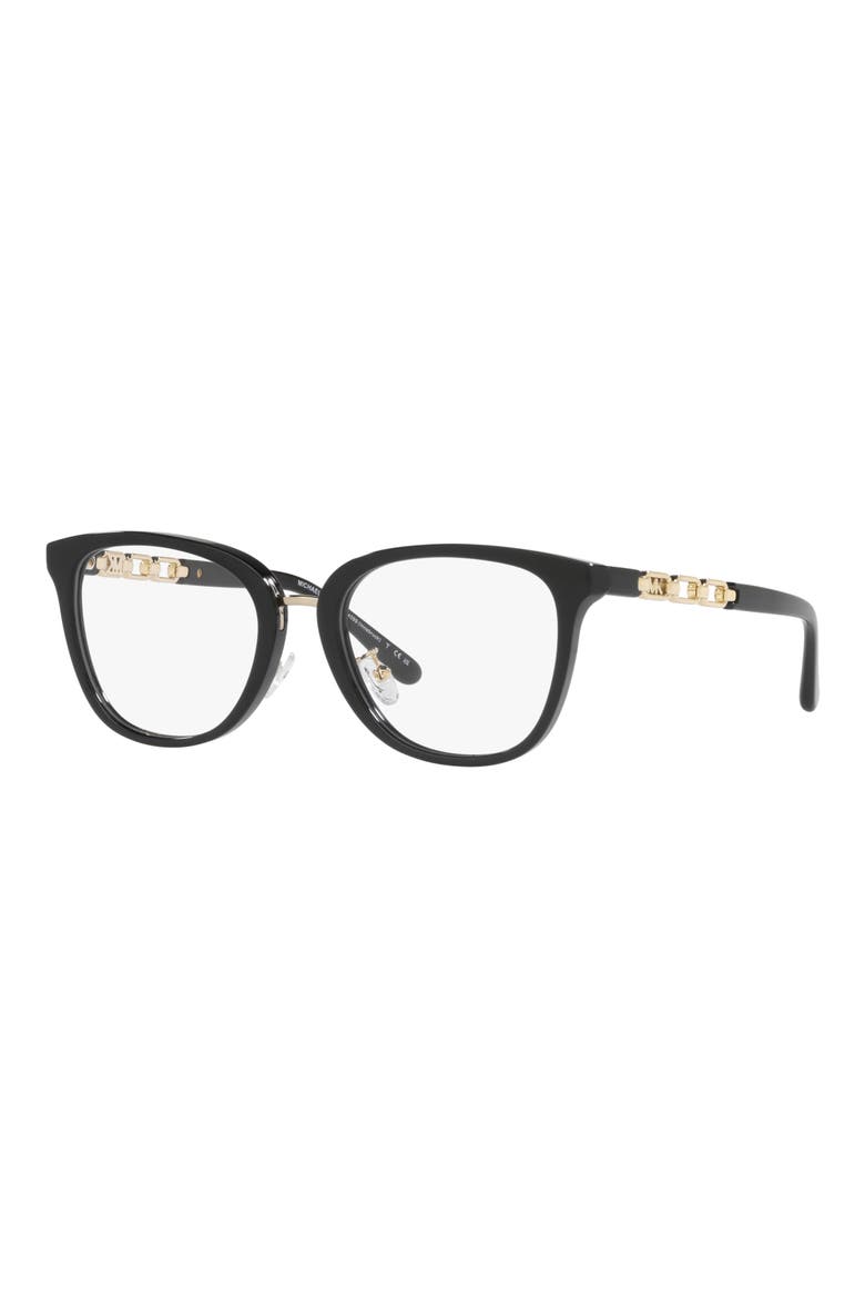 Innsbruck 52mm Square Optical Glasses, Alternate, color, BLACK