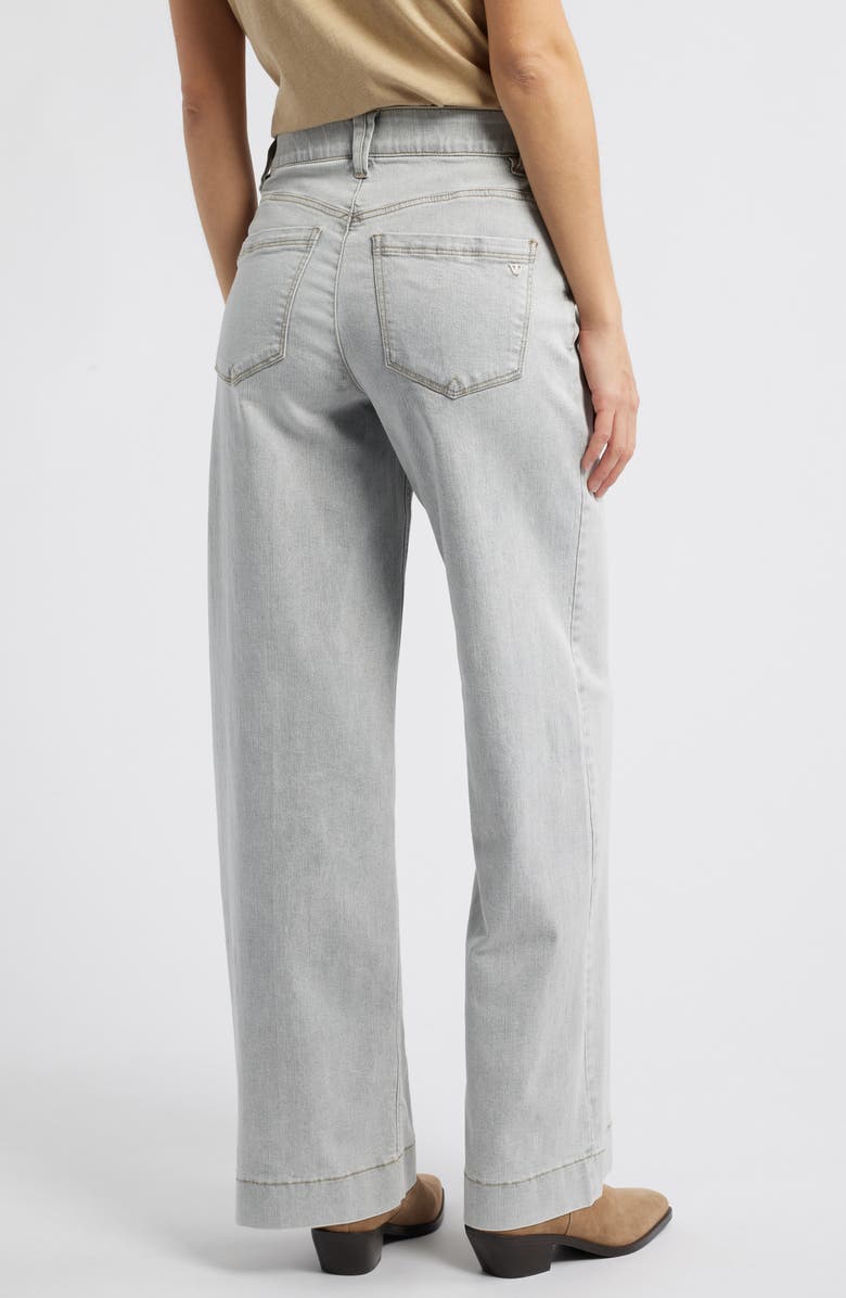 Wit & Wisdom Sam 'Ab'Solution High Waist Wide Leg Jeans, Alternate, color, Light Grey