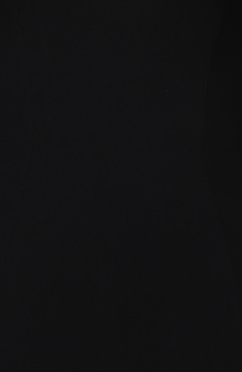 HOUSE OF CB Lotus Long Sleeve Keyhole Cocktail Dress, Alternate, color, Black