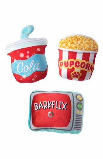 Fringe Studio 3-Piece Barkflix Squeaker Dog Toy Set