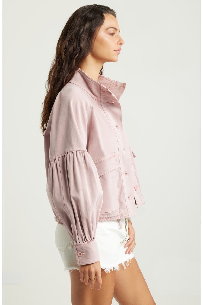 Blouson Twill Utility Jacket, Alternate, color, PINK TIMBER