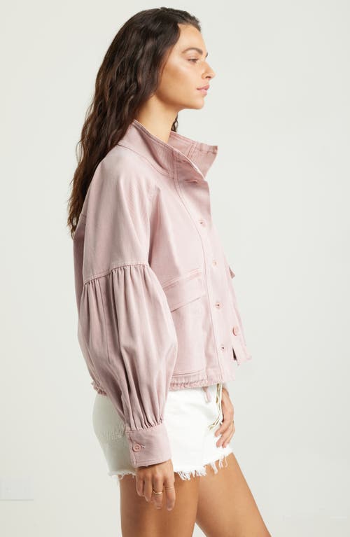 Treasure & Bond Blouson Twill Utility Jacket In Pink Timber