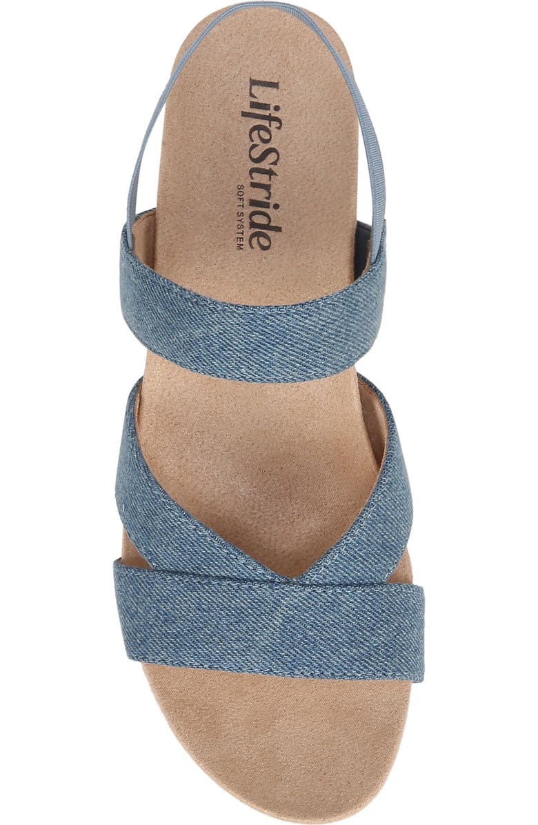 LifeStride Danita Slingback Platform Wedge Sandal, Alternate, color,