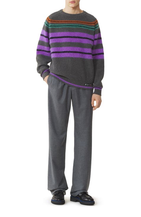 Striped Sweater In Wool And Cashmere
