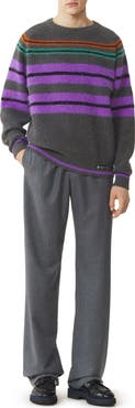 Lanvin Striped Sweater In Wool And Cashmere