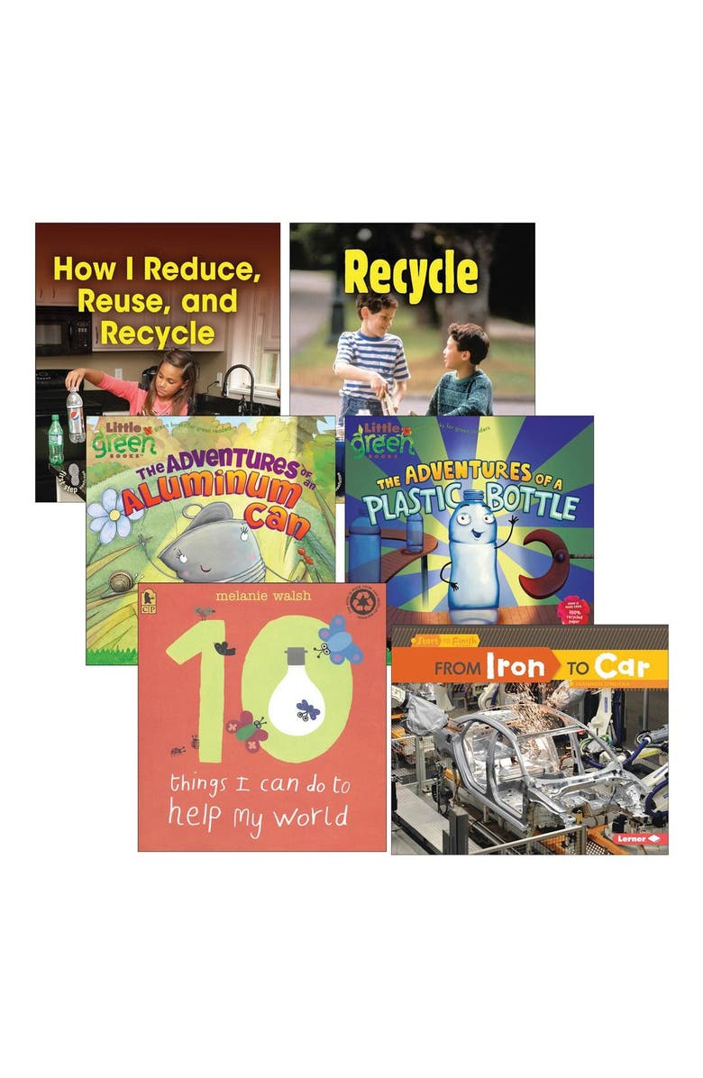 Kaplan Early Learning Company Reduce Reuse Recycle Books - Set of 6, Main, color, Multicolored