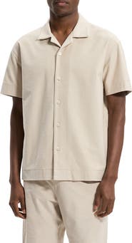 Theory Terry Cloth Camp Shirt