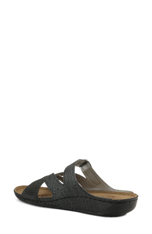 Flexus By Spring Step Karl Slide Sandal In Grey
