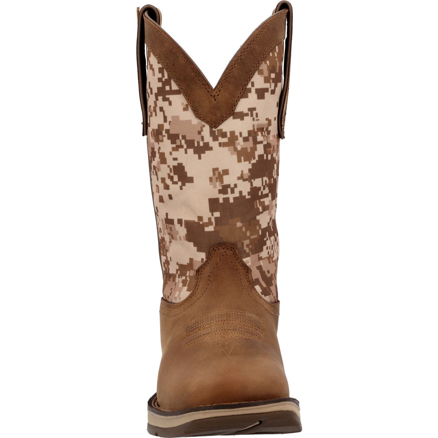 DURANGO Desert Camo Pullon Western Boot, Alternate, color, Dusty Brown And Desert Camo