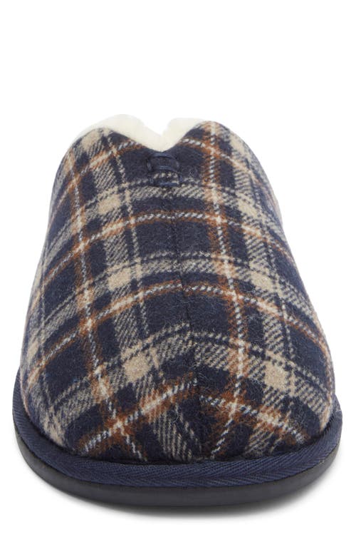 Nordstrom Rack Hudson Faux Shearling Scuff Slipper In Blue