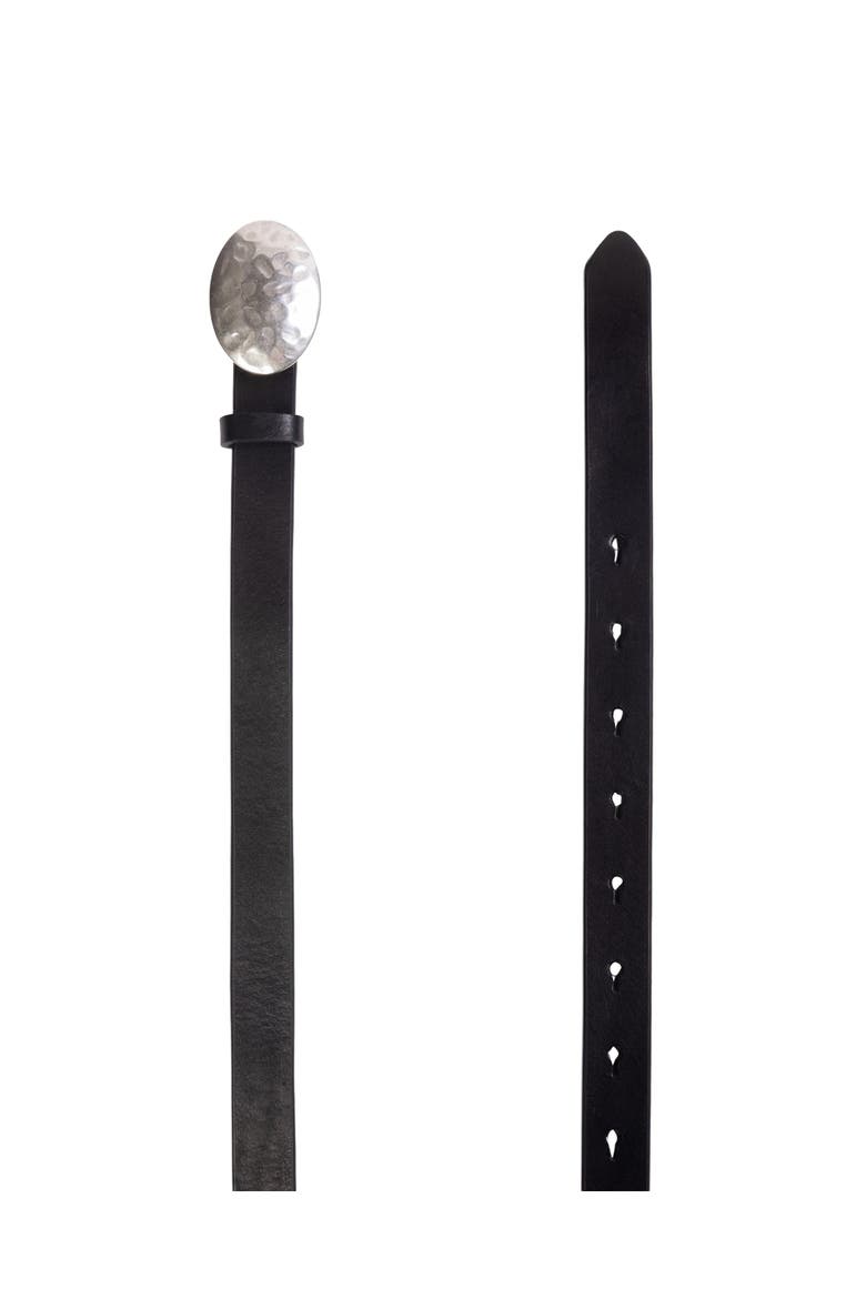 SABLE BELT, Alternate, color, BLACK LEATHER