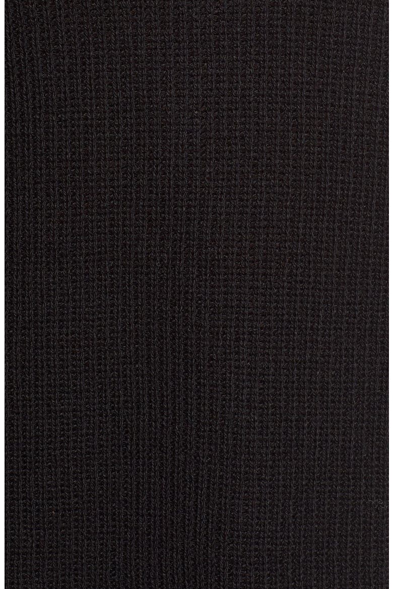 V-Neck Sweater Dress, Alternate, color, BLACK