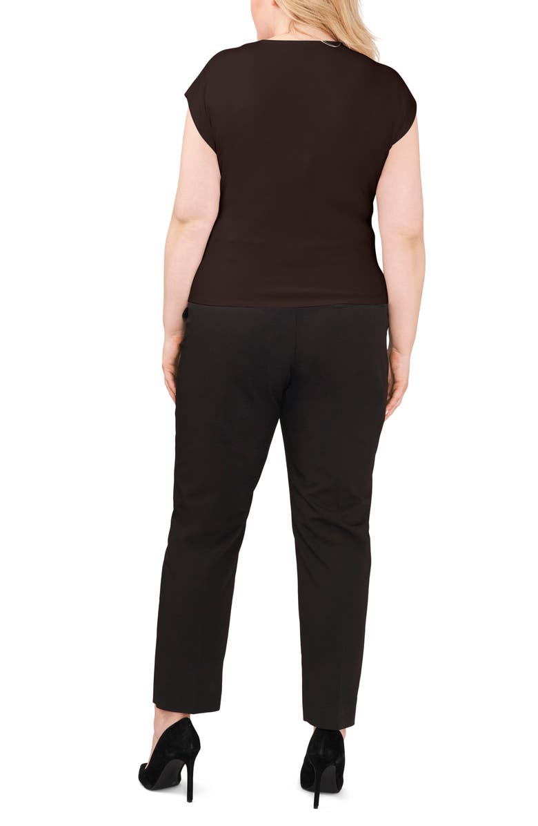 Halogen<sup>®</sup> Twist Front Knit Top, Alternate, color, Deep Mahogany