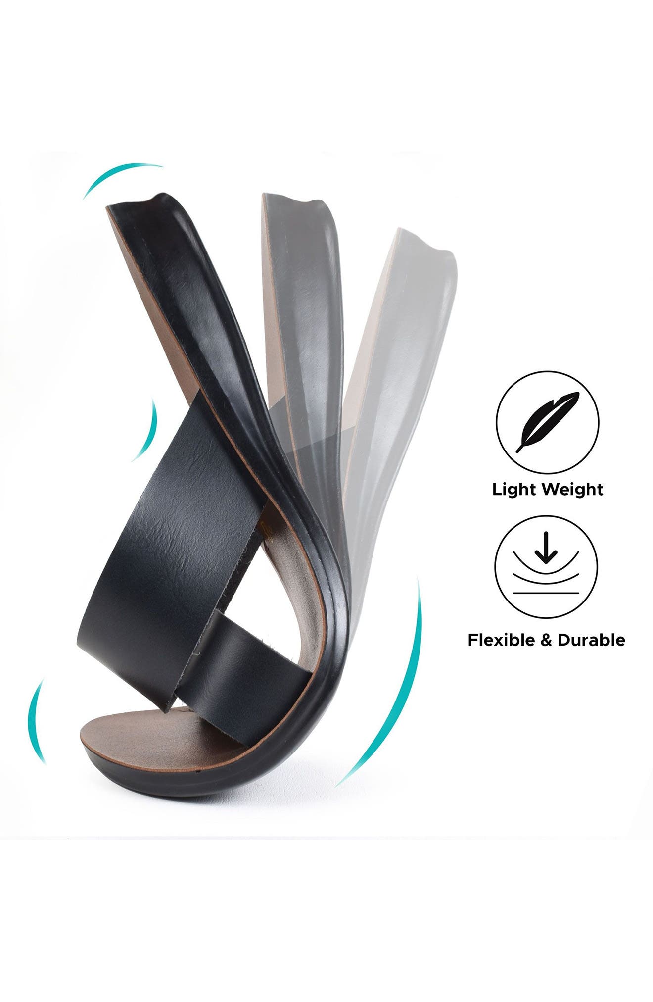 AEROSOFT Ella Comfort Flat, Alternate, color, Black