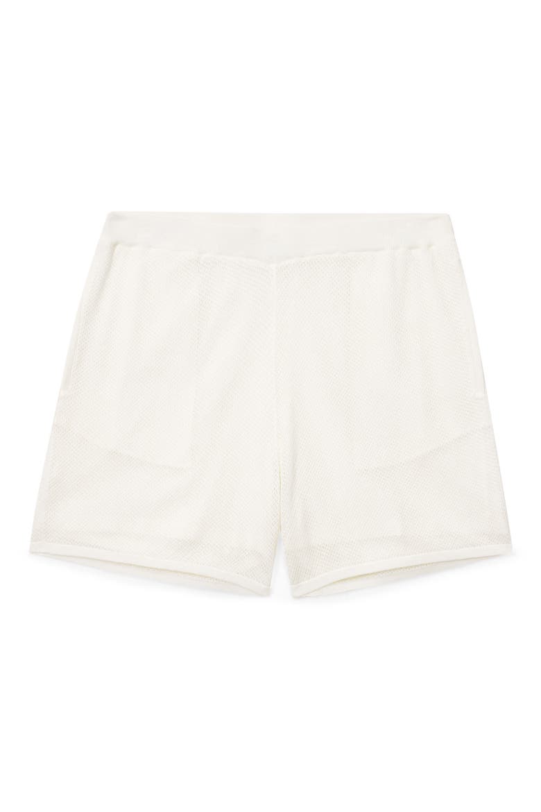 Marvin Mesh Sweater Shorts, Alternate, color, WHITE