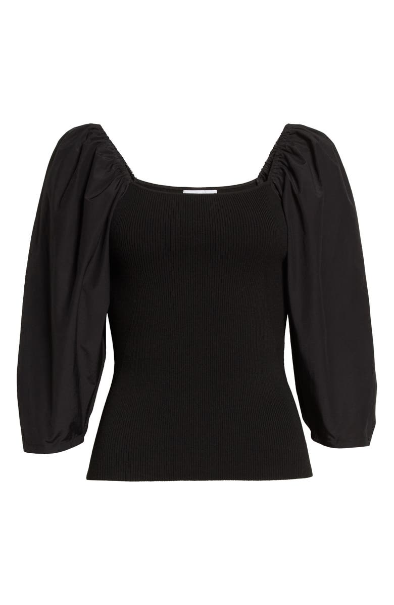 Tanya Taylor Leila Square Neck Top, Alternate, color, 