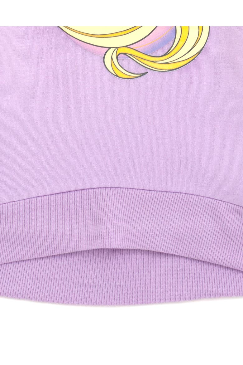 Tangled Faux Fur Sweatshirt, Alternate, color, Purple Rapunzel