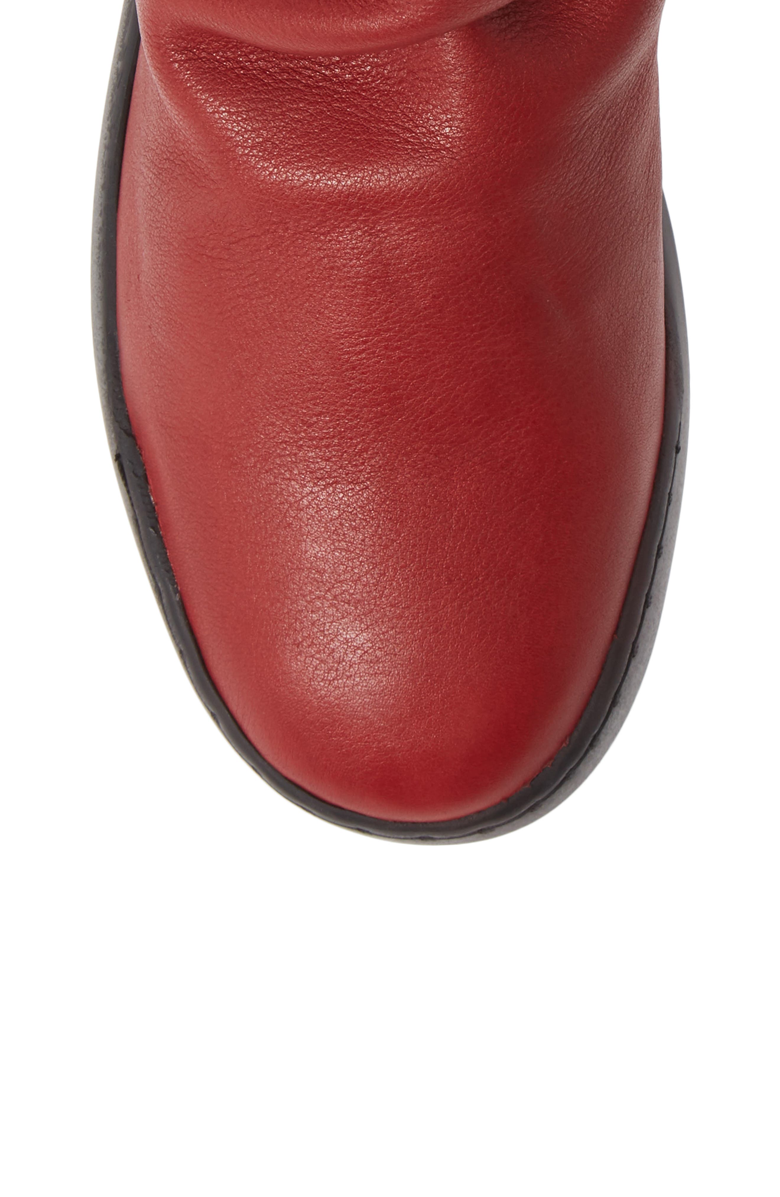 Bler Bootie, Alternate, color, RED LEATHER