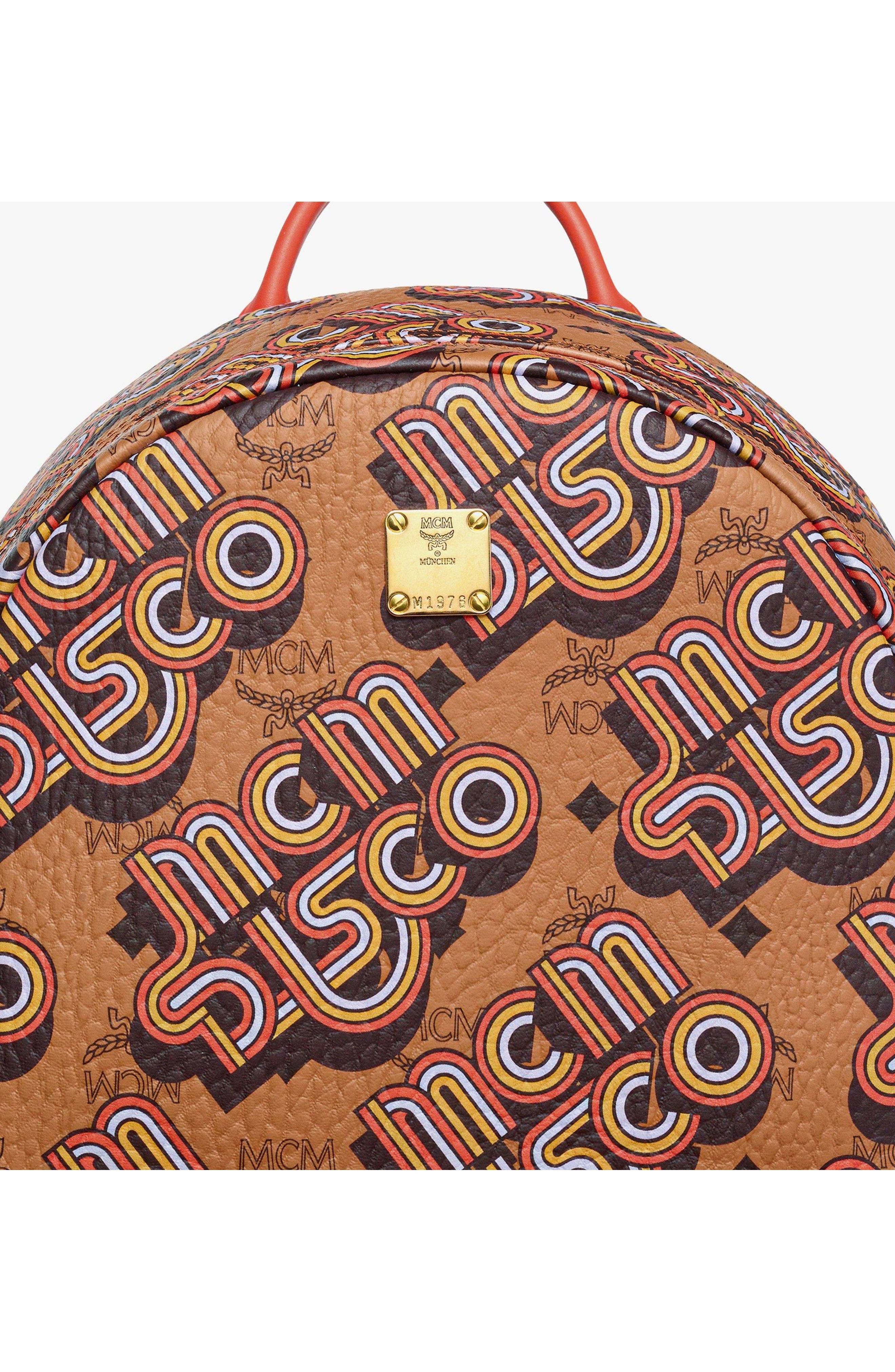 Medium Stark Backpack in Disco Visetos, Alternate, color, Brown
