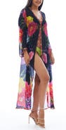 RANEES Floral Longline Duster