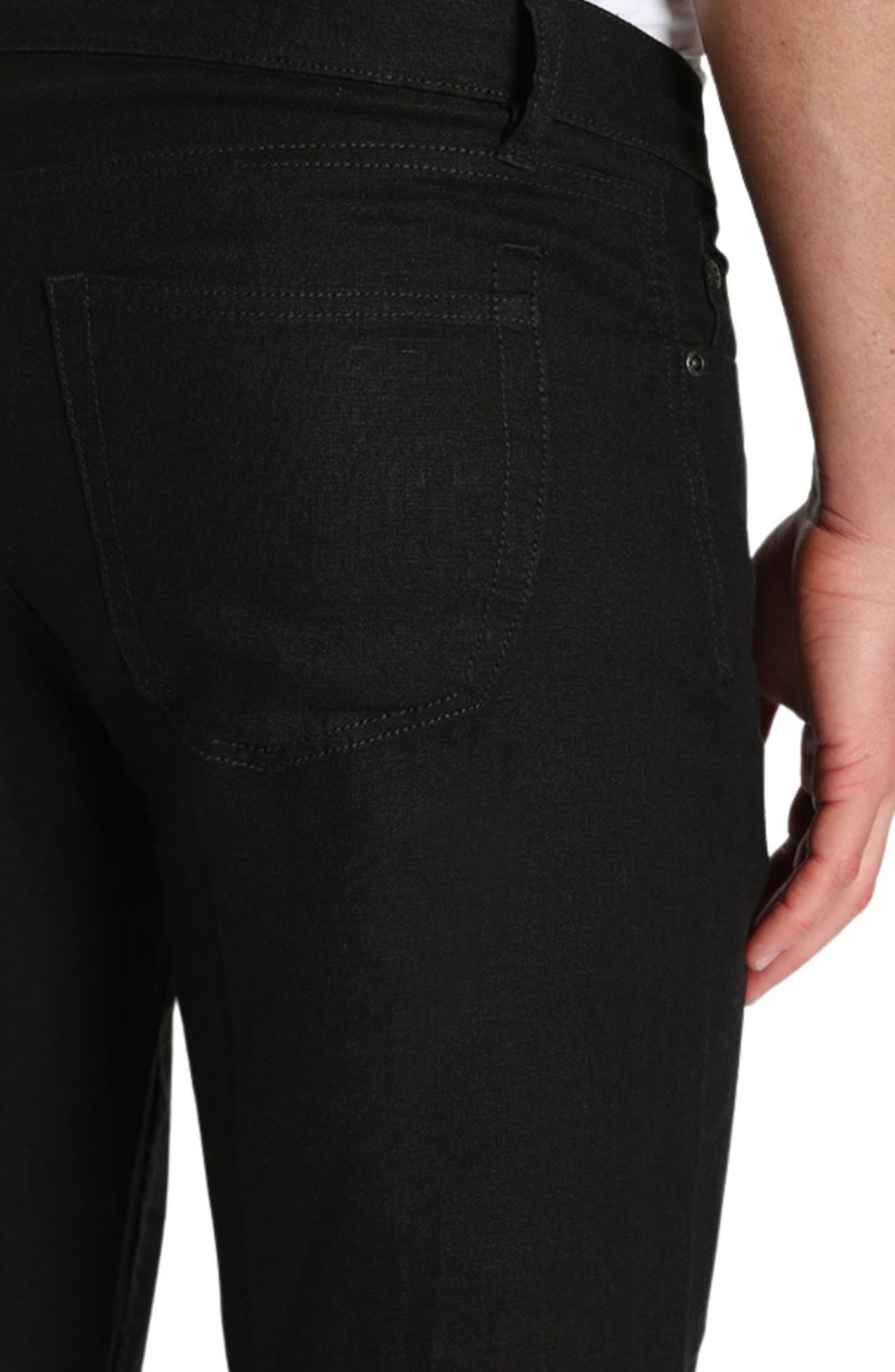 Straight Leg Linen Blend 5-Pocket Pants - image 2