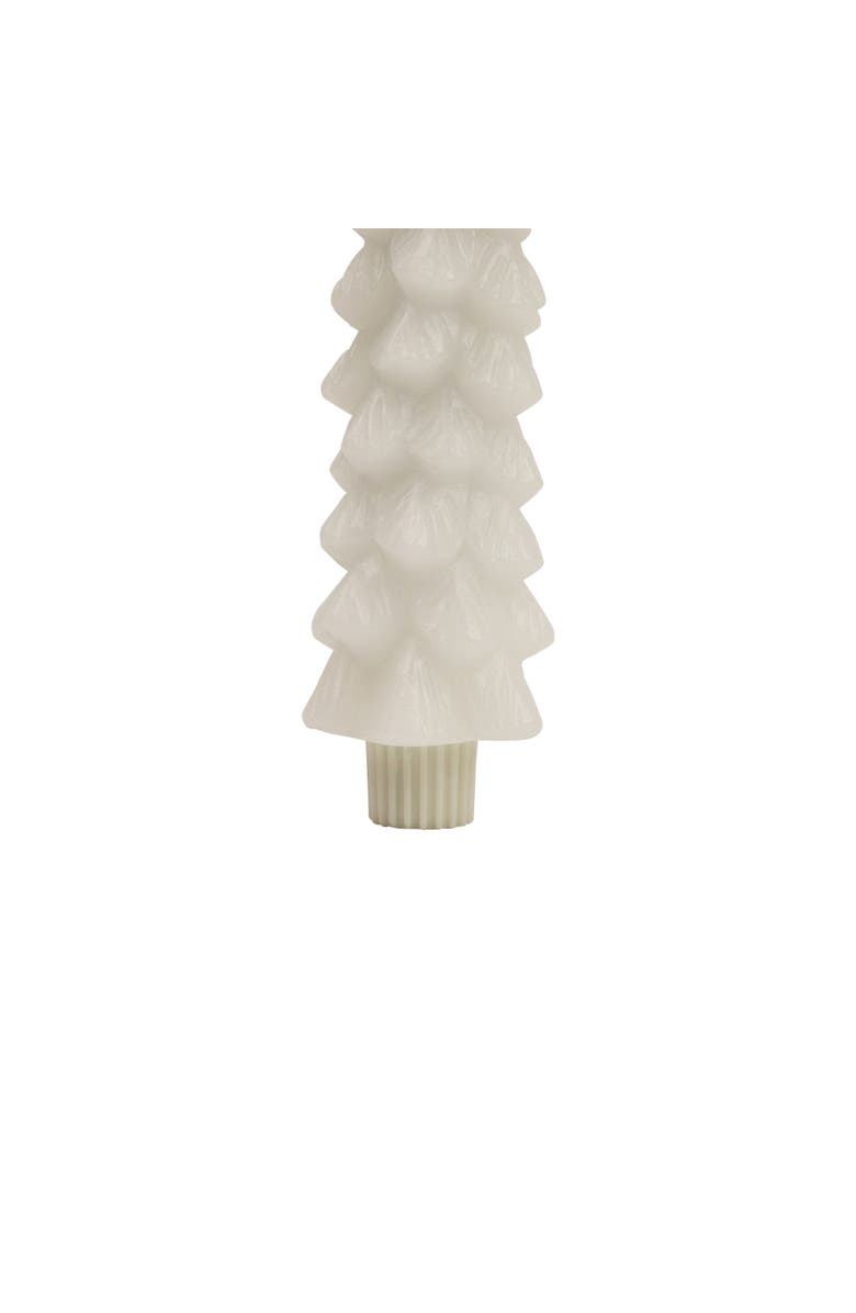 Northlight LED Flickering Flameless Wax Tapered Christmas Tree Candles - 9.75" - White - Set of 2, Alternate, color, White