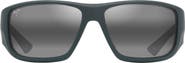 Maui Jim Keha 63mm Polarized Oversize Rectangular Sunglasses